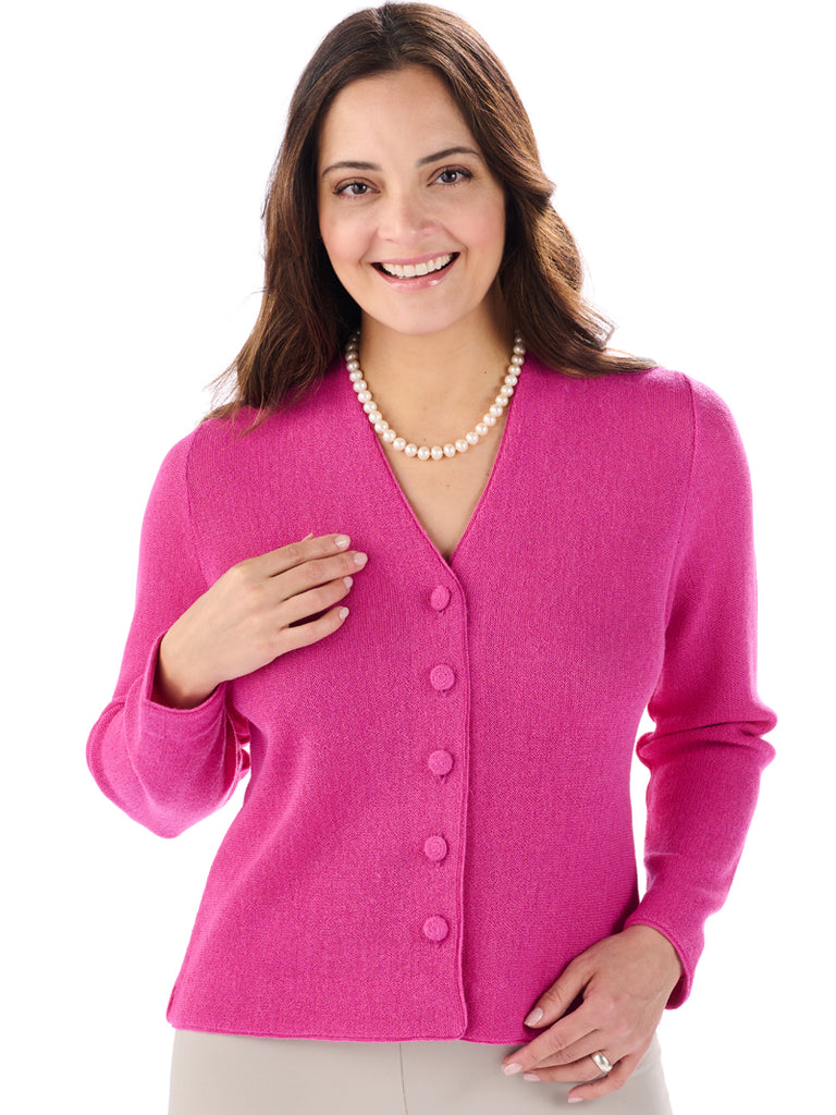 Alpaca Knitwear - Kesia in Fuchsia by Artisan Route