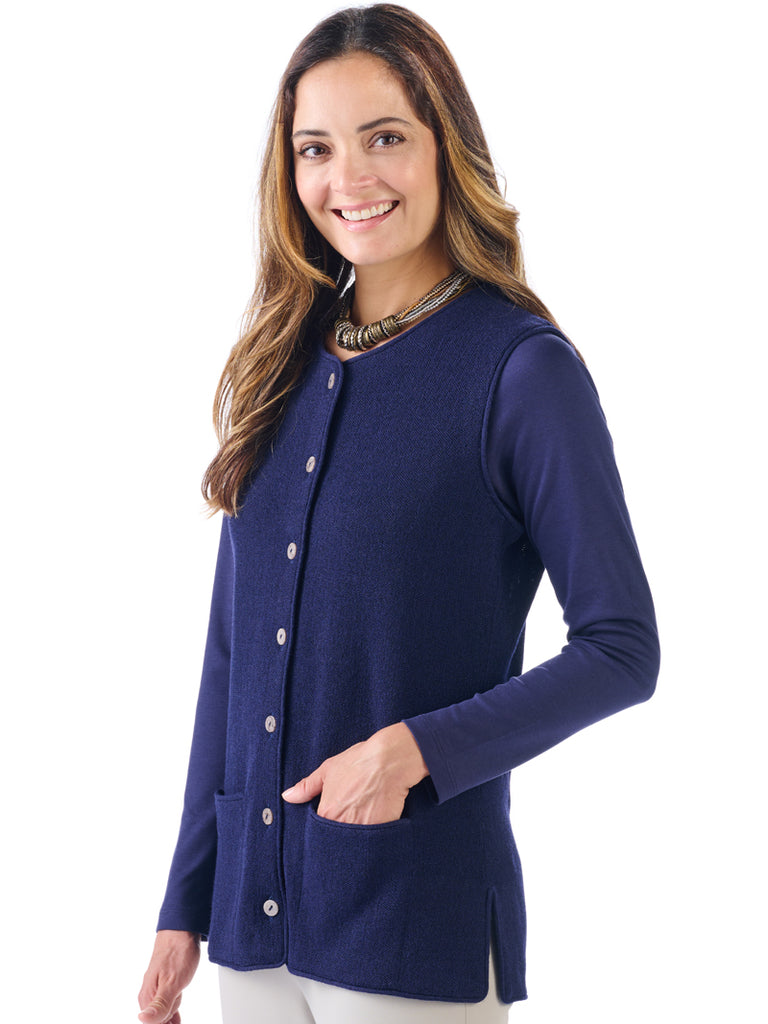 Alkpaca Knitwear - Tina in Deep Navy by Artisan Route
