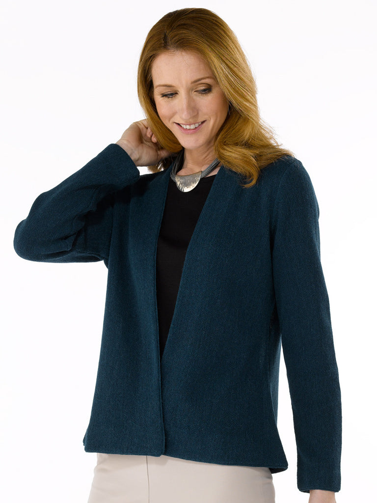 Alpaca Knitwear - Anna in Petrol Blue by Artisan Route