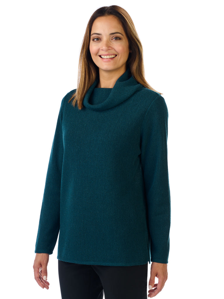 Alpaca Knitwear - Catalina in Petrol Blue by Artisan Route