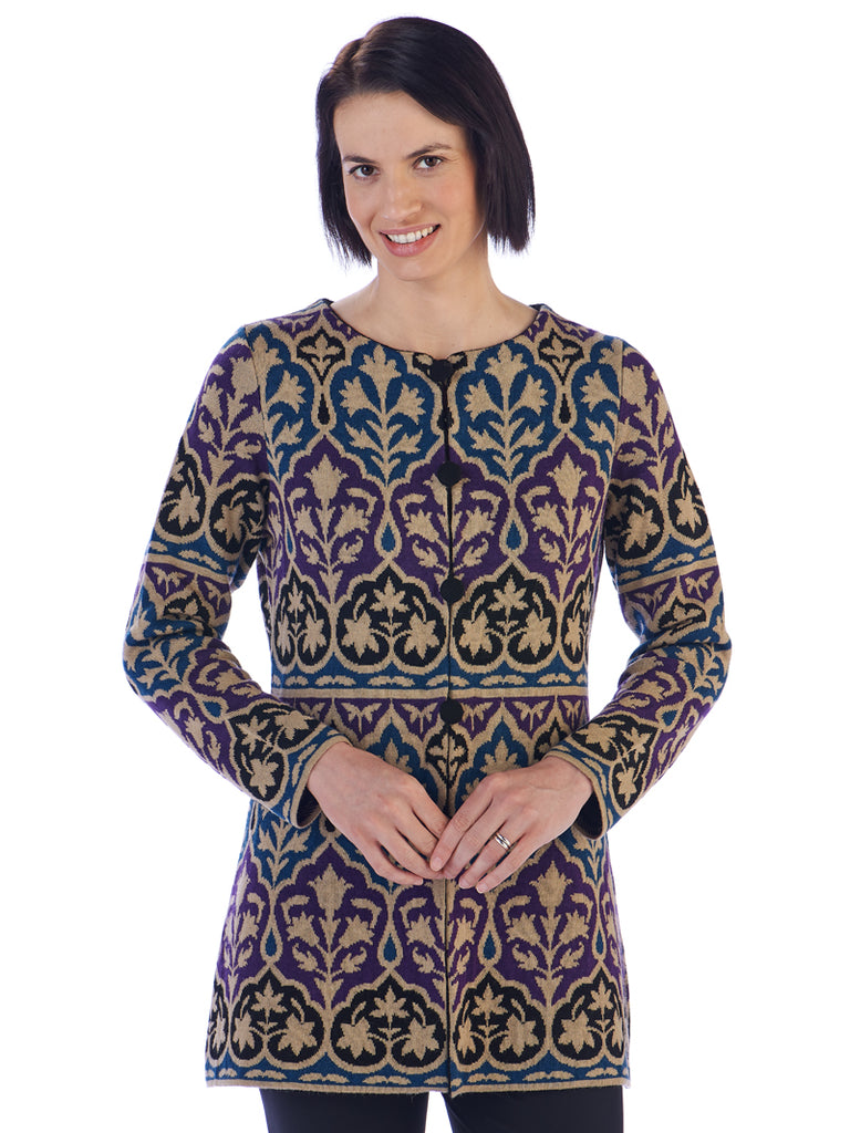Alpaca Knitwear - Cordelia in Berry Mix by Artisan Route