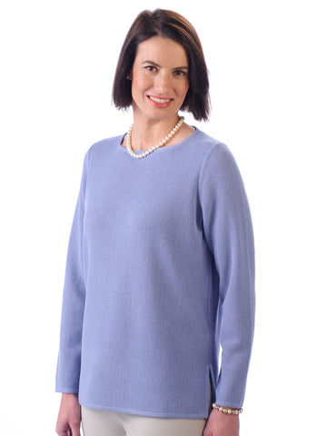 Alpaca Knitwear - Daniela in Blue Egg by Artisan Route