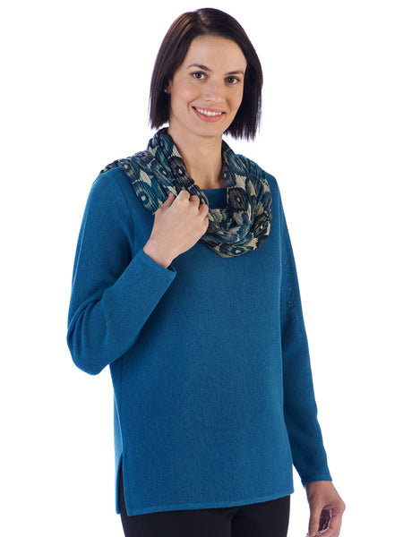 Daniela in Celestial with scarf