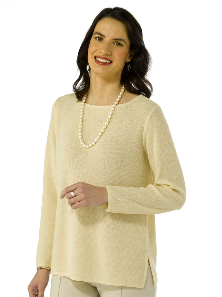 Alpaca Knitwear - Daniela in Linen by Artisan Route