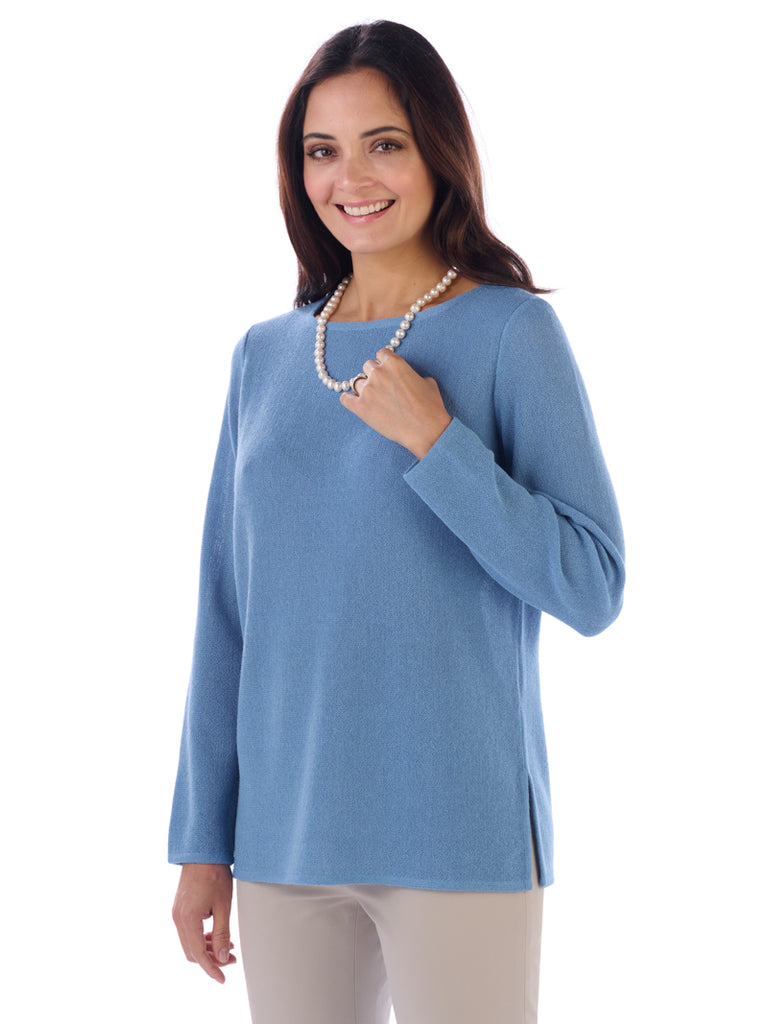 Alpaca Knitwear - Daniela in Parisian Blue by Artisan Route