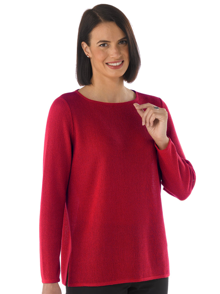 Alpaca Knitwear - Daniela in Cardinal by Artisan Route