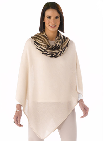 Alpaca Knitwear - Erika in Frost with Scarf