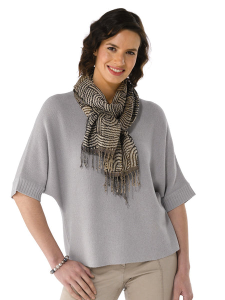 Alpaca Knitwear Martina in French Grey inset by Artisan Route