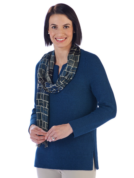 Nadia in Ink with Scarf