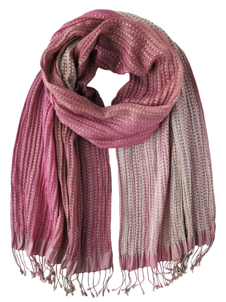 Silk Scarf - Pink Dots by Artisan Route