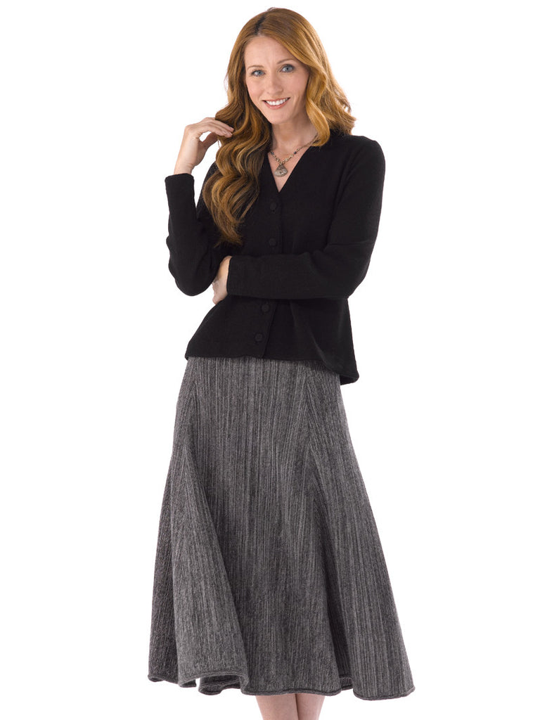 Alpaca Knitwear - Kesia Jacket in Black by Artisan Route