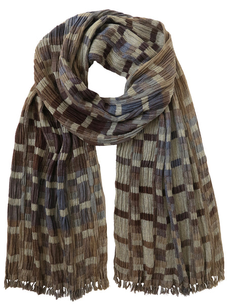 Silk Scarf - Squares Infinity Mix by Artisan Route