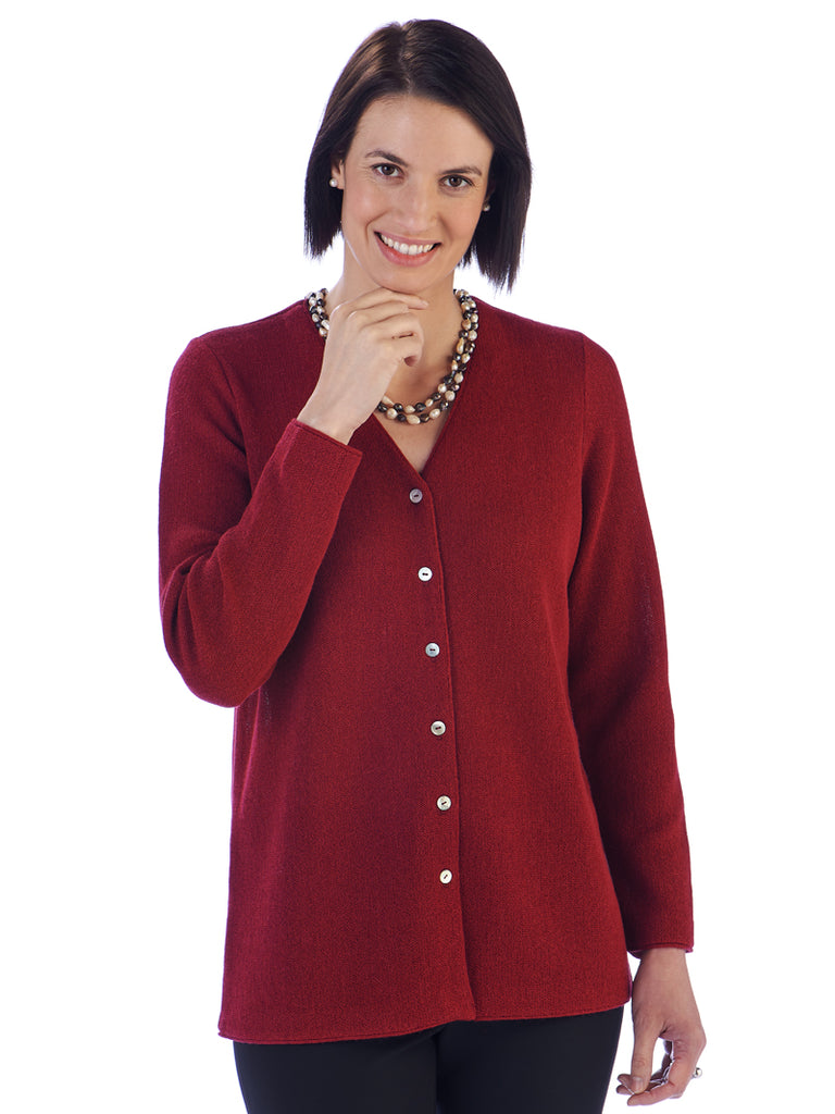 Alpaca Knitwear - Tania in Carmin by Artisan Route