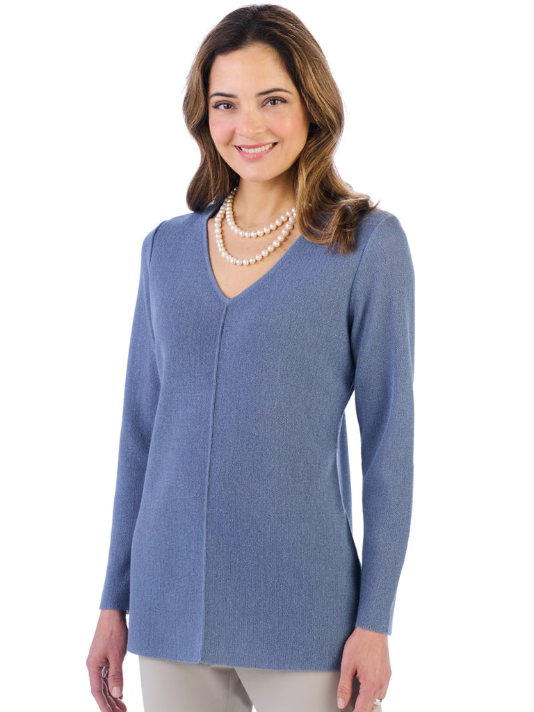Alpaca KNitwear - Andrea in Airforce Blue by Artisan Route
