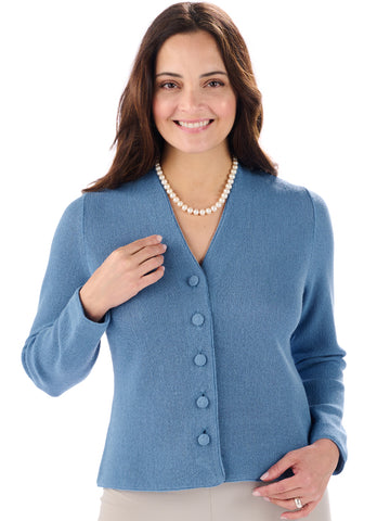 Alpaca Knitwear - Kesia in Parisian Blue by Artisan Route