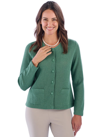 Alpaca Knitwear - Lauren in Deep Grass Green by Artisan Route