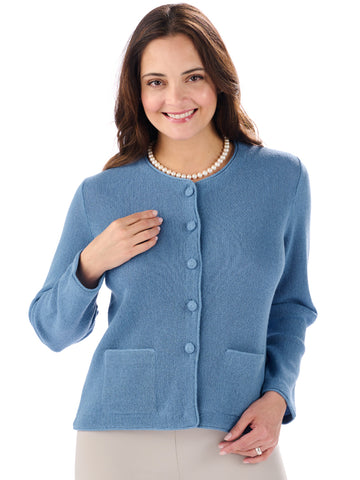 Alpaca Knitwear - Lauren in Parisian Blue