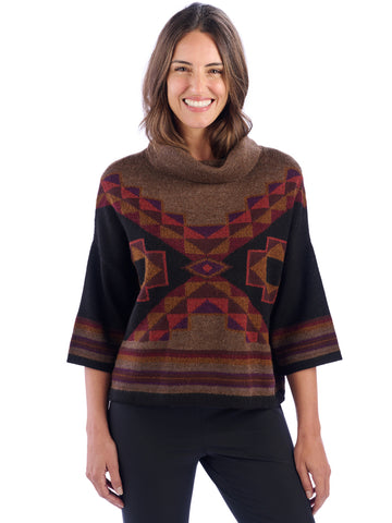 Alpaca Knitwear - Painted Hills in Dark Earth by Millma at Artisan Route