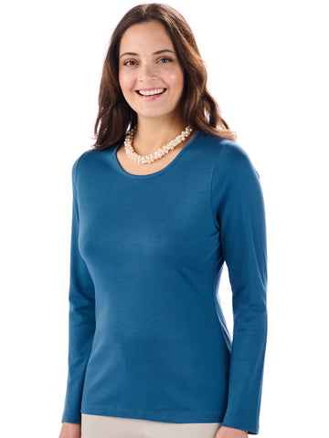 Pima Cotton T Shirt - Patricia in Baltic by Artisan Route