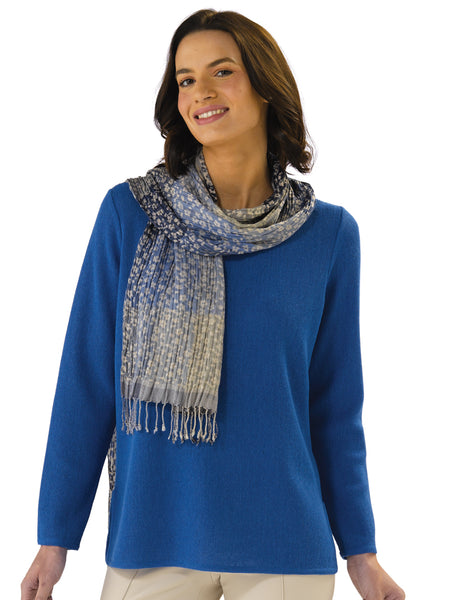Daniela in Lapis with Scarf