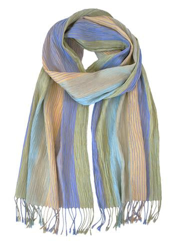 Silk Scarf - Crinkle Yellow by Artisan Route