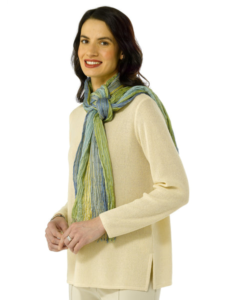 Daniela in Linen with Scarf