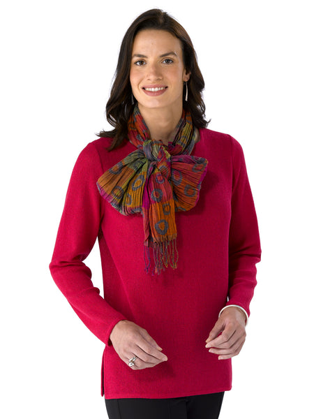 Daniela in Hibiscus with Scarf