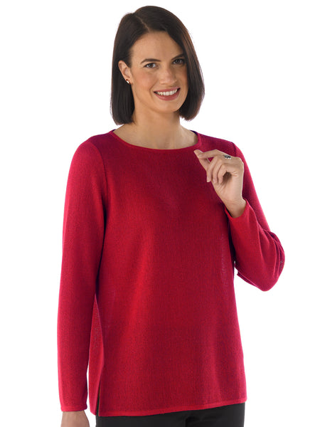Alpaca Knitwear - Daniela in Cardinal by Artisan Route