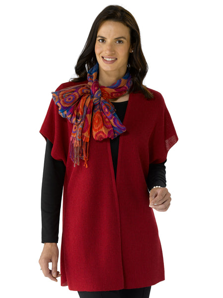 Ivana in Ruby with Scarf