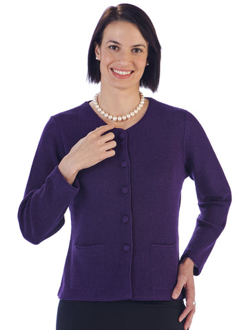 Alpaca Knitwear - Lauren in Blackberry by Artisan Route
