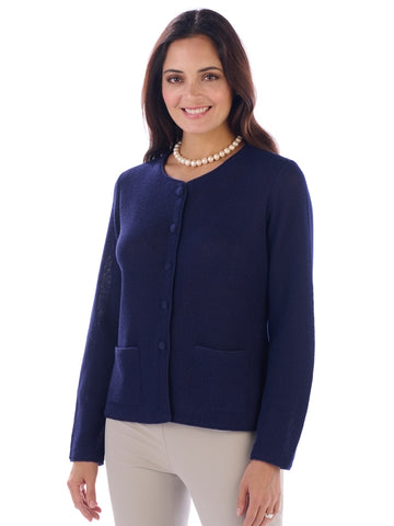 Alpaca Knitwear - Lauren in Deep Navy by Artisan Route