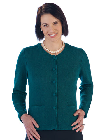 Alpaca Knitwear - Lauren in Teal by Artisan Route