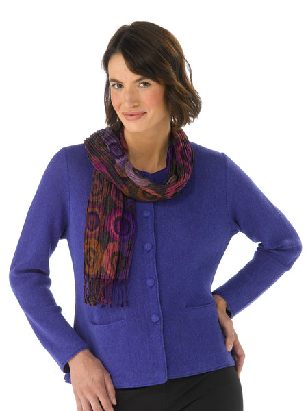 Lauren in Spectrum Blue with Scarf