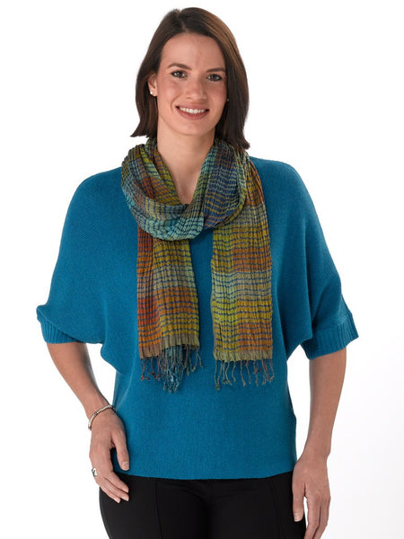 Martina in Teal with Scarf