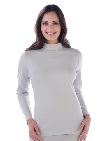 Pima Cotton T Shirt-Paula in French Grey by Artisan Route
