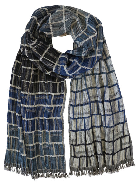 Silk Scarf - Squire Blue Mix by Artisan Route